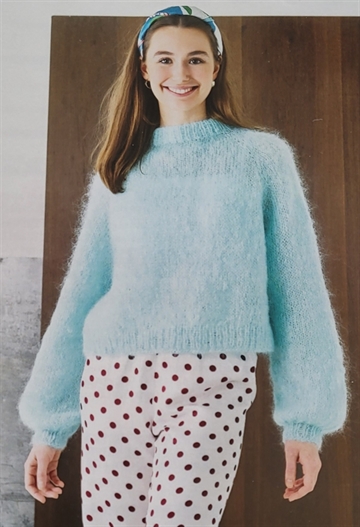 Raglan sweater med loose fit